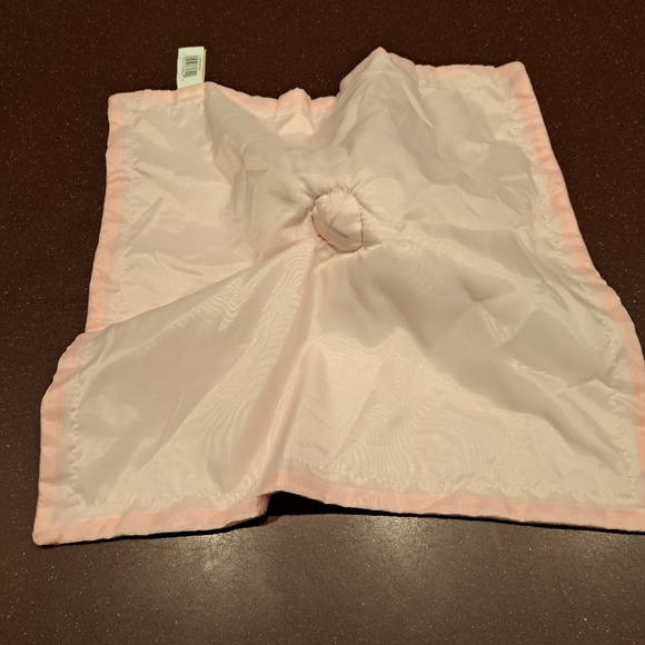 Way to Celebrate Pink Bunny Rabbit Lovey Security Blanket with Rattle Walmart - Picture 3 of 4